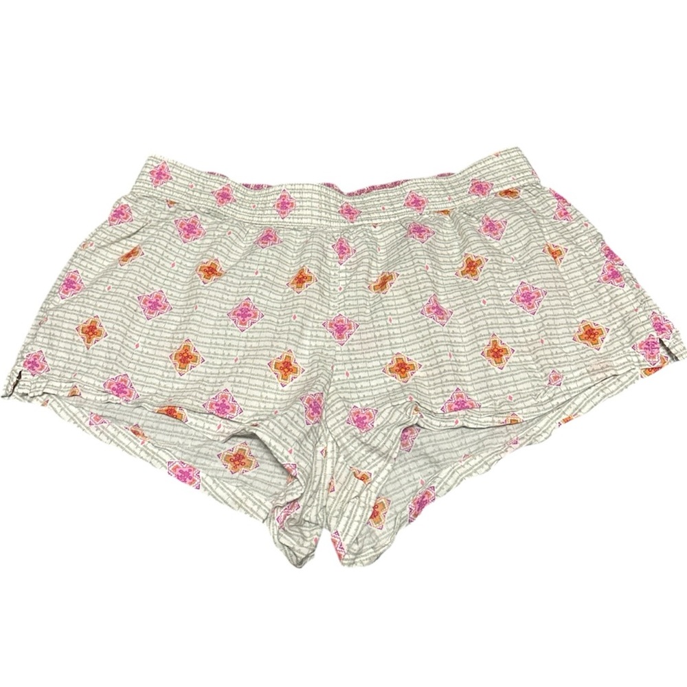 Victorias Secret PJ/Lounge Patterned Girl Boxer Shorts  W/ Pink & Orange Accents